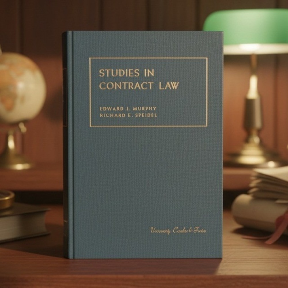 Studies in Contract Law 2nd Ed Murphy Speidel 1977 University Casebook Series